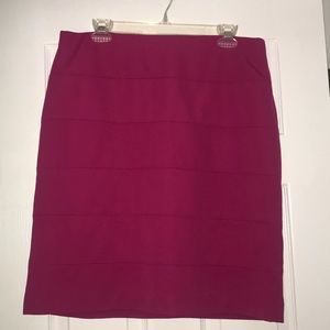 Alfani magenta pink knee length skirt